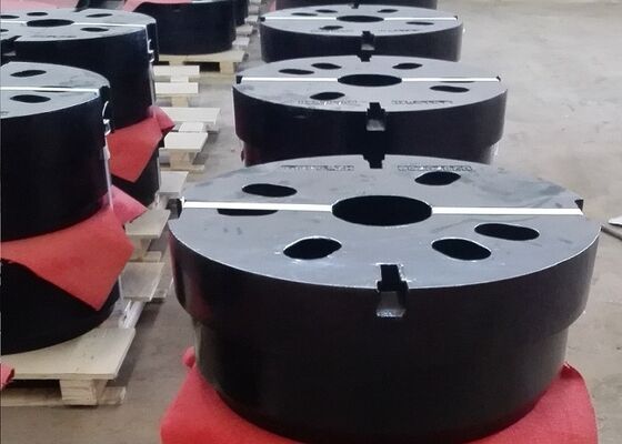CNC die Gietijzertegengewicht voor Luchtgg 200 van het het Werkvoertuig Materiaal machinaal bewerken