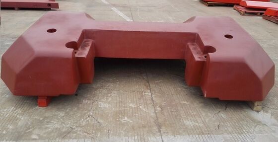 OEM hoogwaardig grijs ijzer 14 ton tegengewicht met afwerking van de verf voor bouwmachines