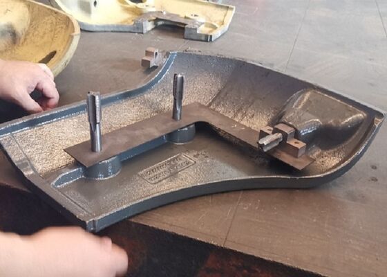 Zandgietijzeren constructiemachinedelen Kleine contragewichten met afgewerkte verf