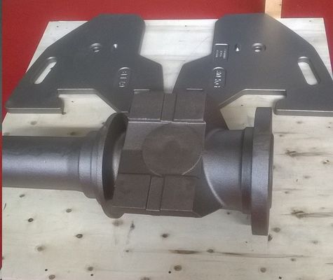 Resin zand gieten ijzeren onderdelen trompetarm voor bouwmachines en industriële voertuigen