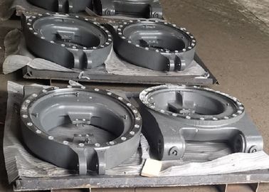 De Harszand van bouwmachines het Gieten om Verbinding met Schot het Vernietigen Oppervlakte