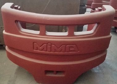 Ijzer dat Tegengewicht 1000 -2000kg voor de Maaimachines van het Bosbouwspoor giet