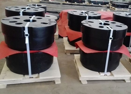 OEM hoogwaardige zand gietijzeren wielen counter gewicht voor machinebouw