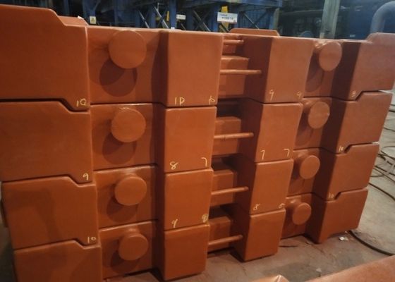 OEM hoogwaardig gietijzer GG250 10000kg kraan tegengewicht