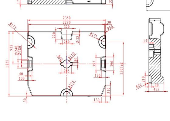 Kraan 10 van de inleidingsdeklaag Ton Cast Iron Counterweight