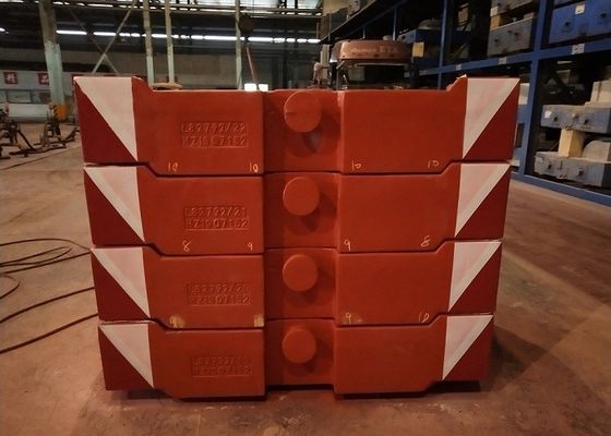 TS16949 geschotene Ontploffing Gray Iron 10000kg Crane Counterweight