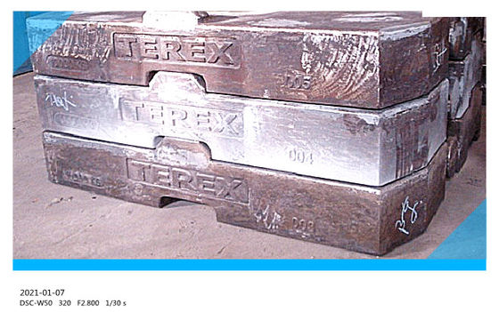 Het oppoetsen GG250 Crane Vacuum Cast Iron Counterweight