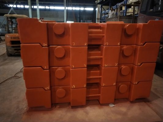 Tegengewicht 10000 kg met schotblaas voor kraan / polijstoppervlaktebehandeling